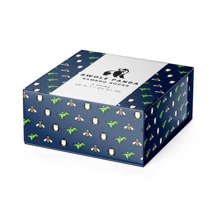 Swole Panda - Fun Bamboo Sock Box