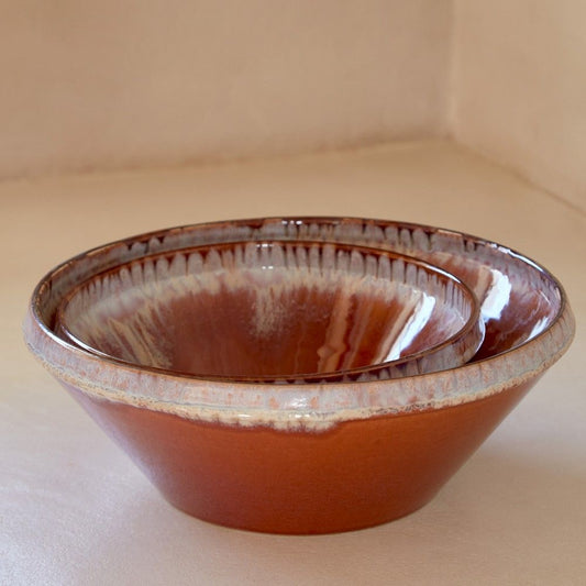 Medium Serving Bowl- Hand Glazed in Portugal