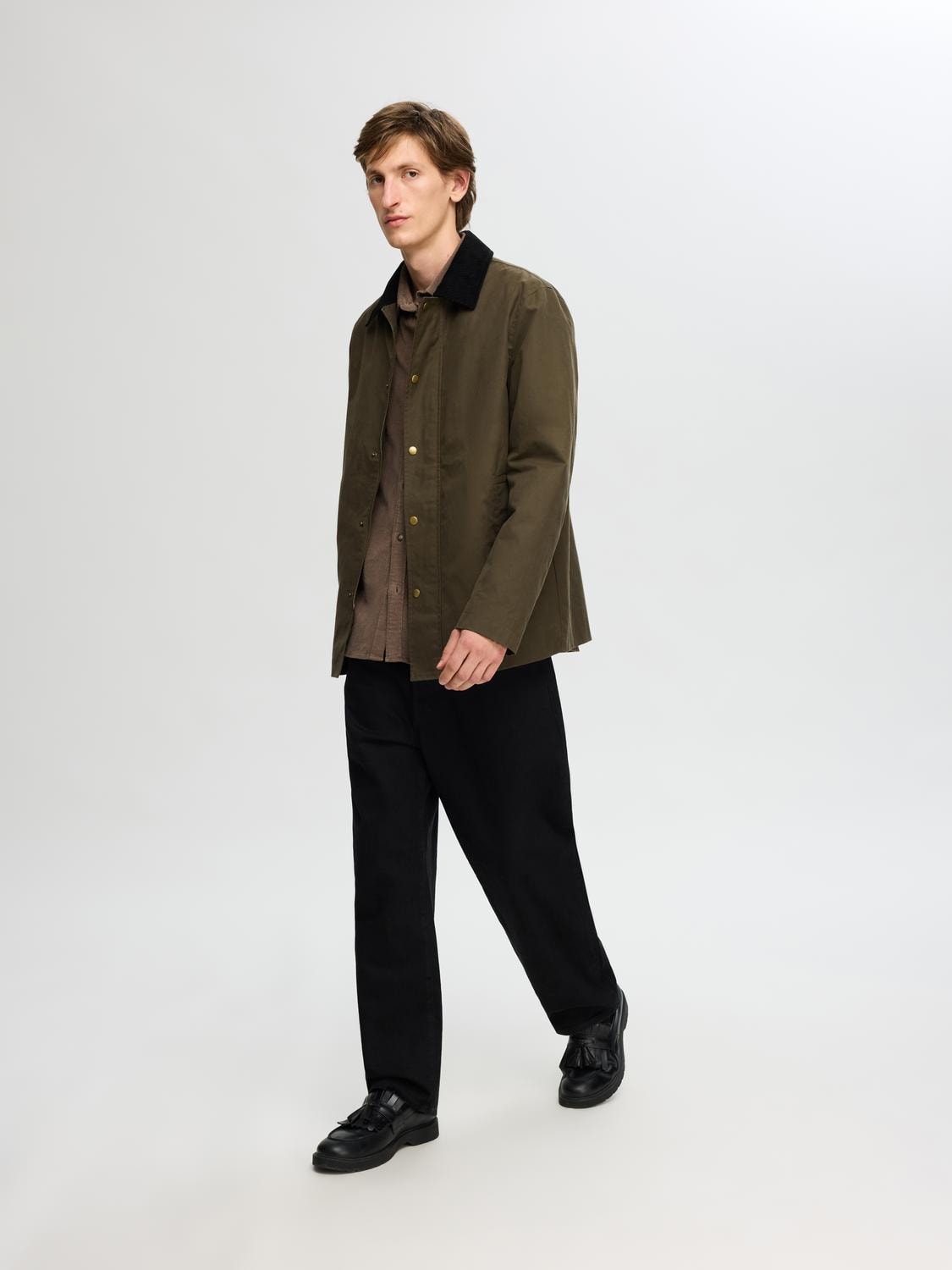 Selected Homme Waxed Cotton Jacket