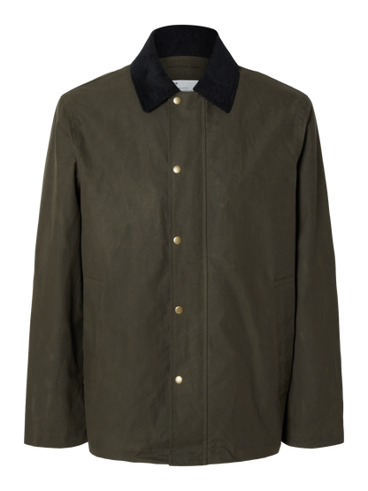 Selected Homme Waxed Cotton Jacket