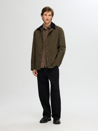 Selected Homme Waxed Cotton Jacket