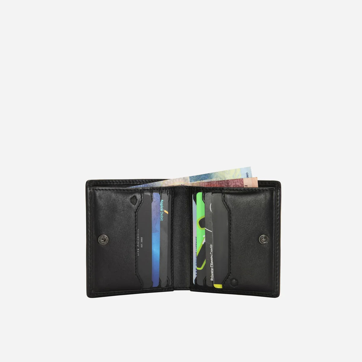 Slim Bifold Card Holder With Coin by Jekyll & Hide