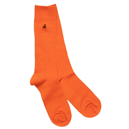 Swole Panda - Women’s Orange Bamboo Socks