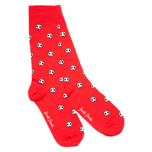 Swole Panda - Red Football Bamboo Socks