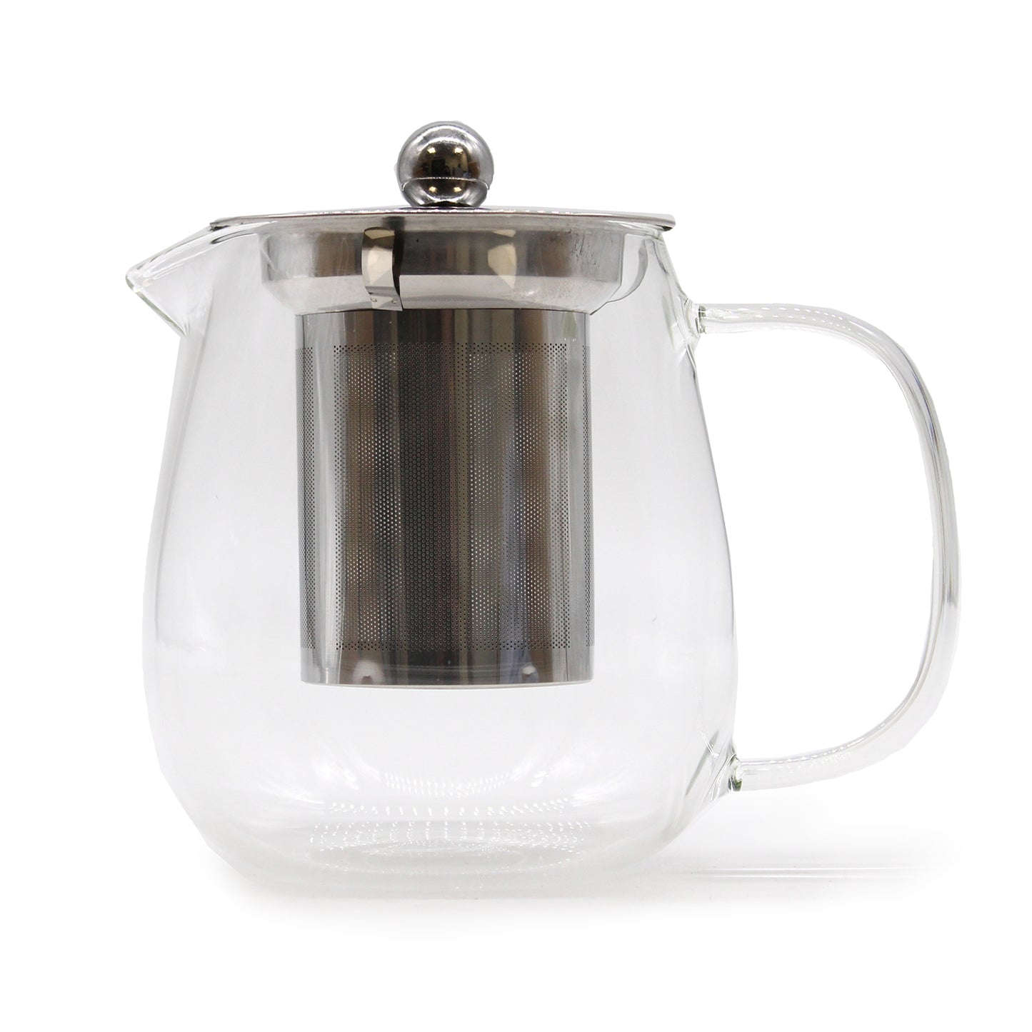 Round Glass Infuser Teapot