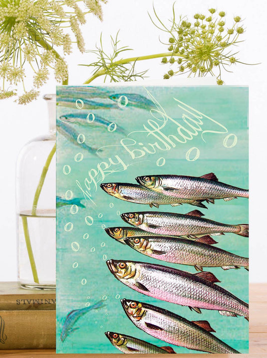 Madame Treacle Fish Birthday card