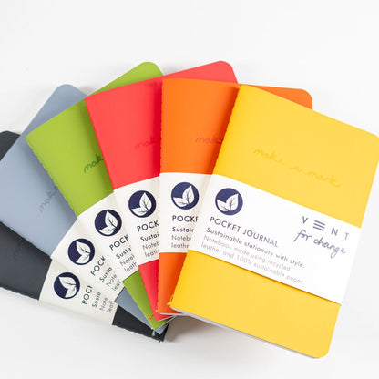 VENT Recycled Pocket Notebook-Colours