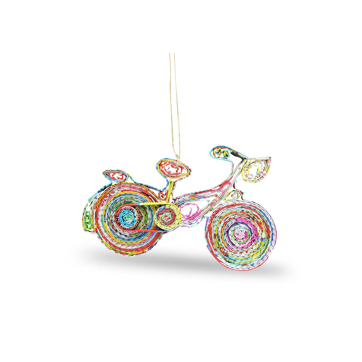 Bicycle Recycled Paper Decoration