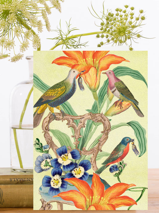 Madame Treacle Birds Greeting Card