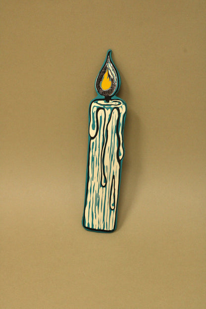 Flame Bookmark: Turquoise