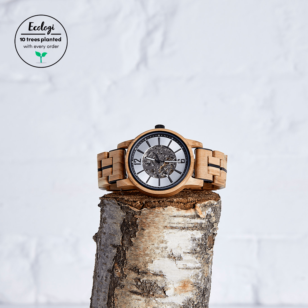 The Sycamore - Handmade Recycled Wood Watch