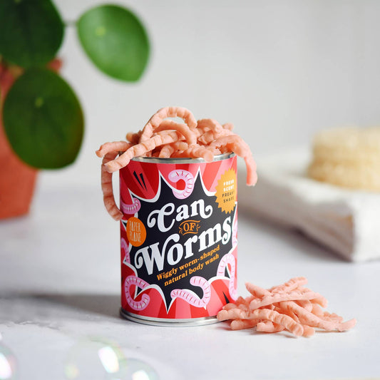 Can of Worms - vegan natural soap in a can