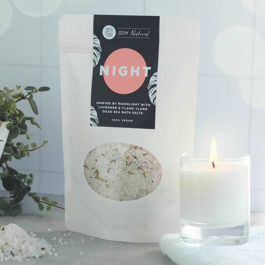 100% Natural Dead Sea Bath Salts Vegan And Plastic Free: Night
