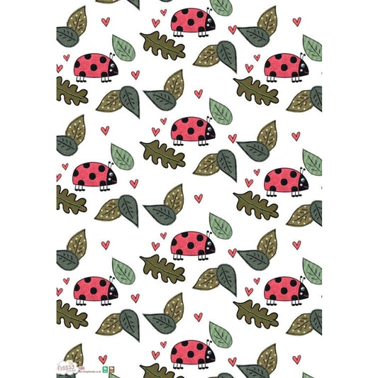 Eco Friendly Ladybird Wrapping Paper- UK Made