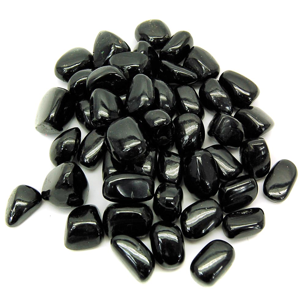 Black Tourmaline Tumblestone Crystals