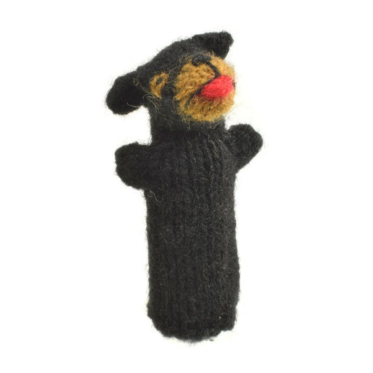Finger Puppet Black Dog