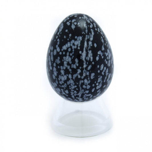 Snowflake Obsidian Crystal Egg