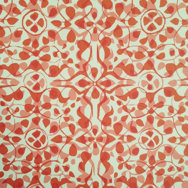 Eco Friendly Patterned Red Wrapping Paper - UK Made