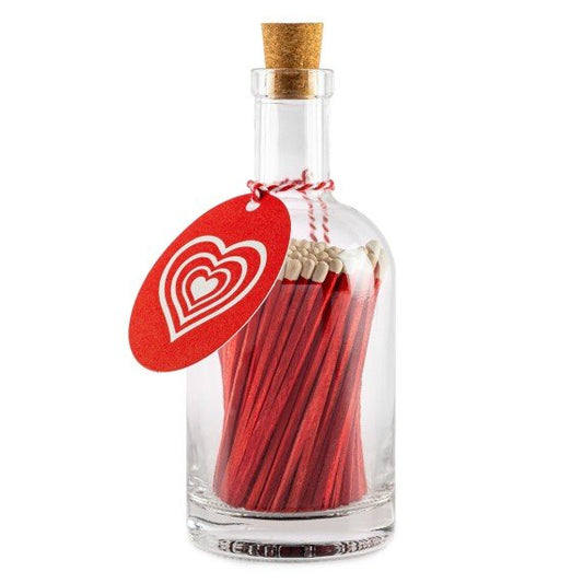 Archivist Bottle Matches - Red Heart