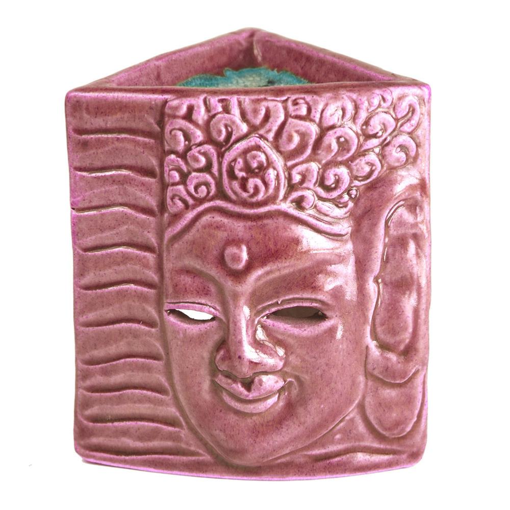 Ceramic Bhudda Oil Burner- Pink