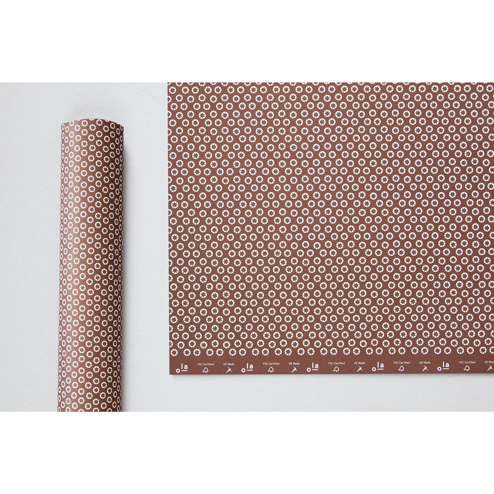 Wrapping Paper In Chestnut Brown