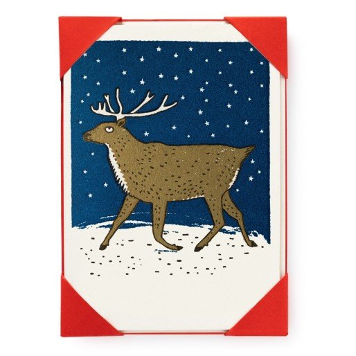 Christmas Reindeer Notelet Cards - 100% Compostable