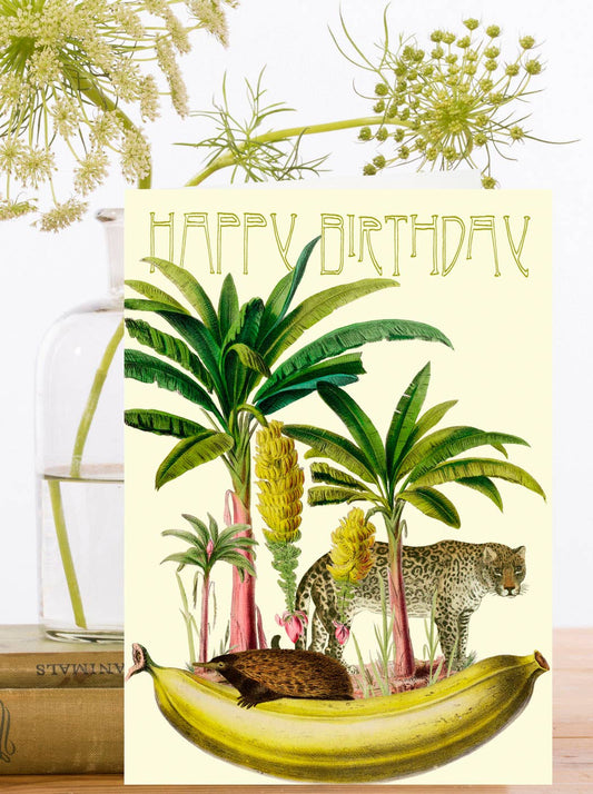 Banana island Birthday Card