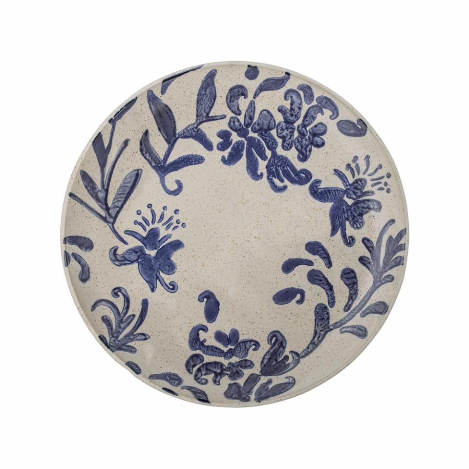 Vintage Blue Patterned Side Plate