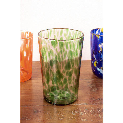 Green Speckled Glass