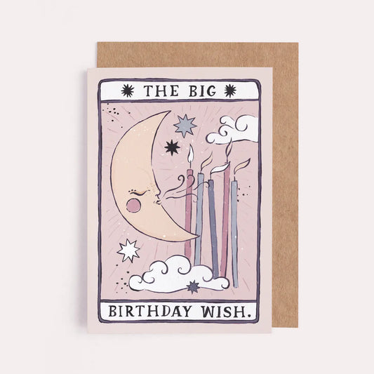 Tarot Moon Birthday Card - Mystical Card