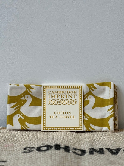 Cambridge Imprint Tea Towel (Ducks and Rabbits)