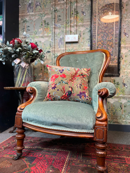 Victorian Mahogany Drawing Room Chair