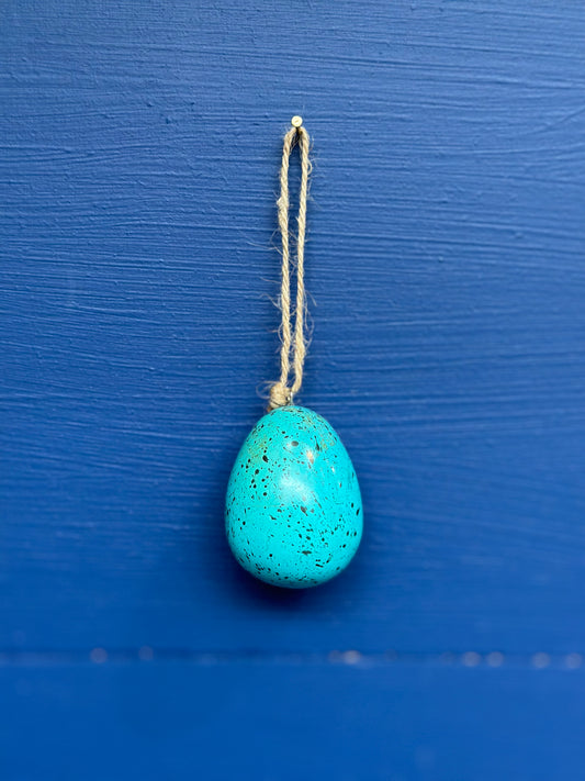 Egg Ornament - Blue