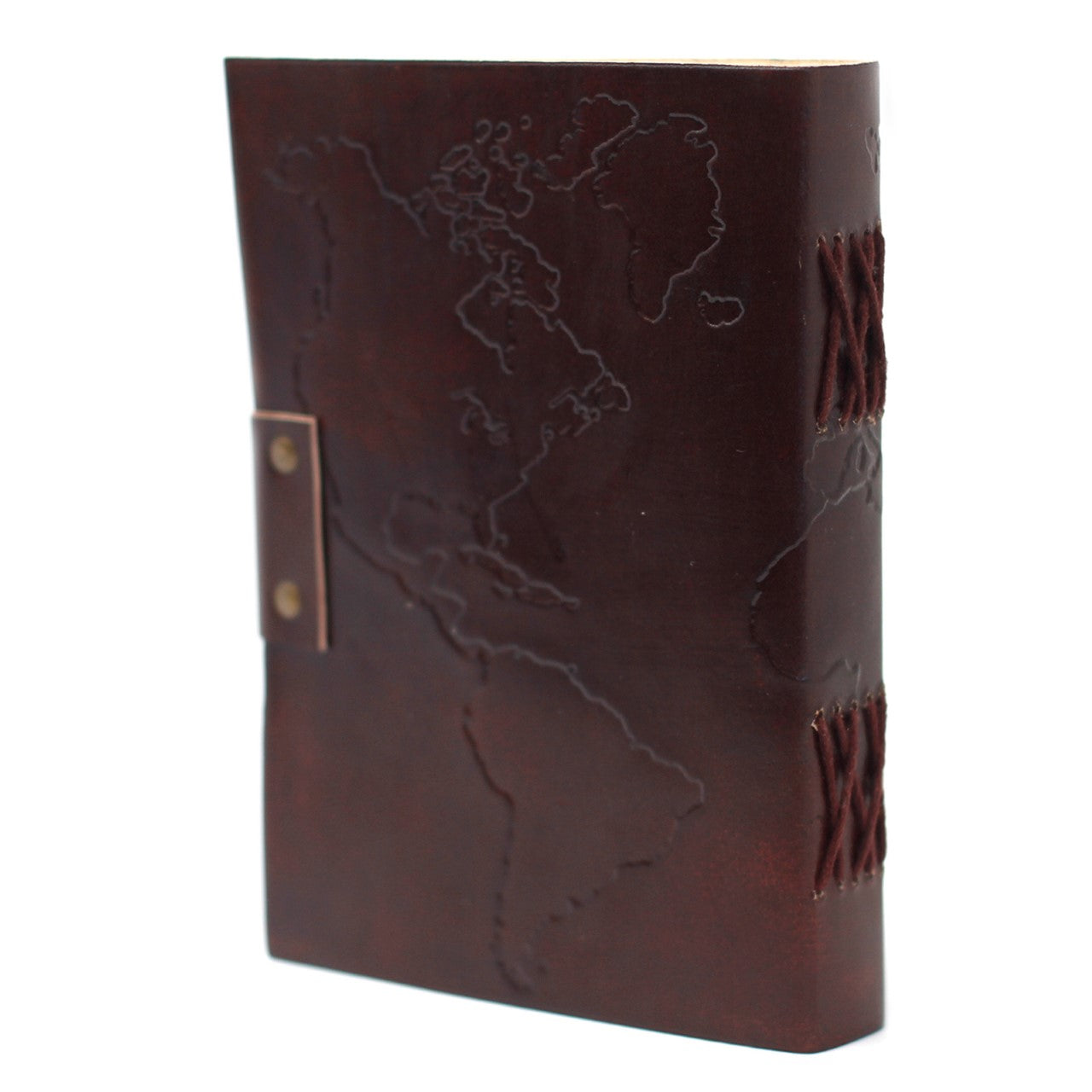 Leather Notebook - World Map